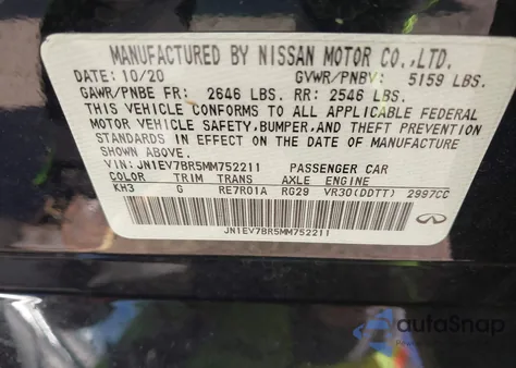 2021 Infiniti Q50 Luxe Awd из США, поврежденный, VIN JN1EV7BR5MM752211